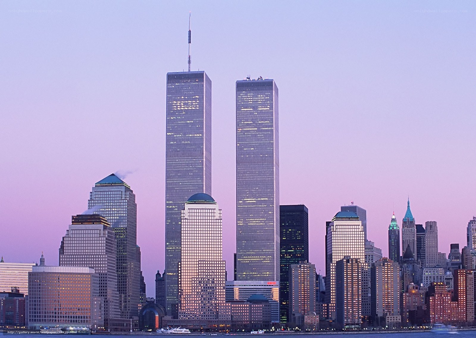 World Trade Center at dusk