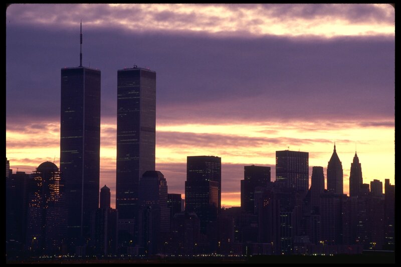 World Trade Center at sunset