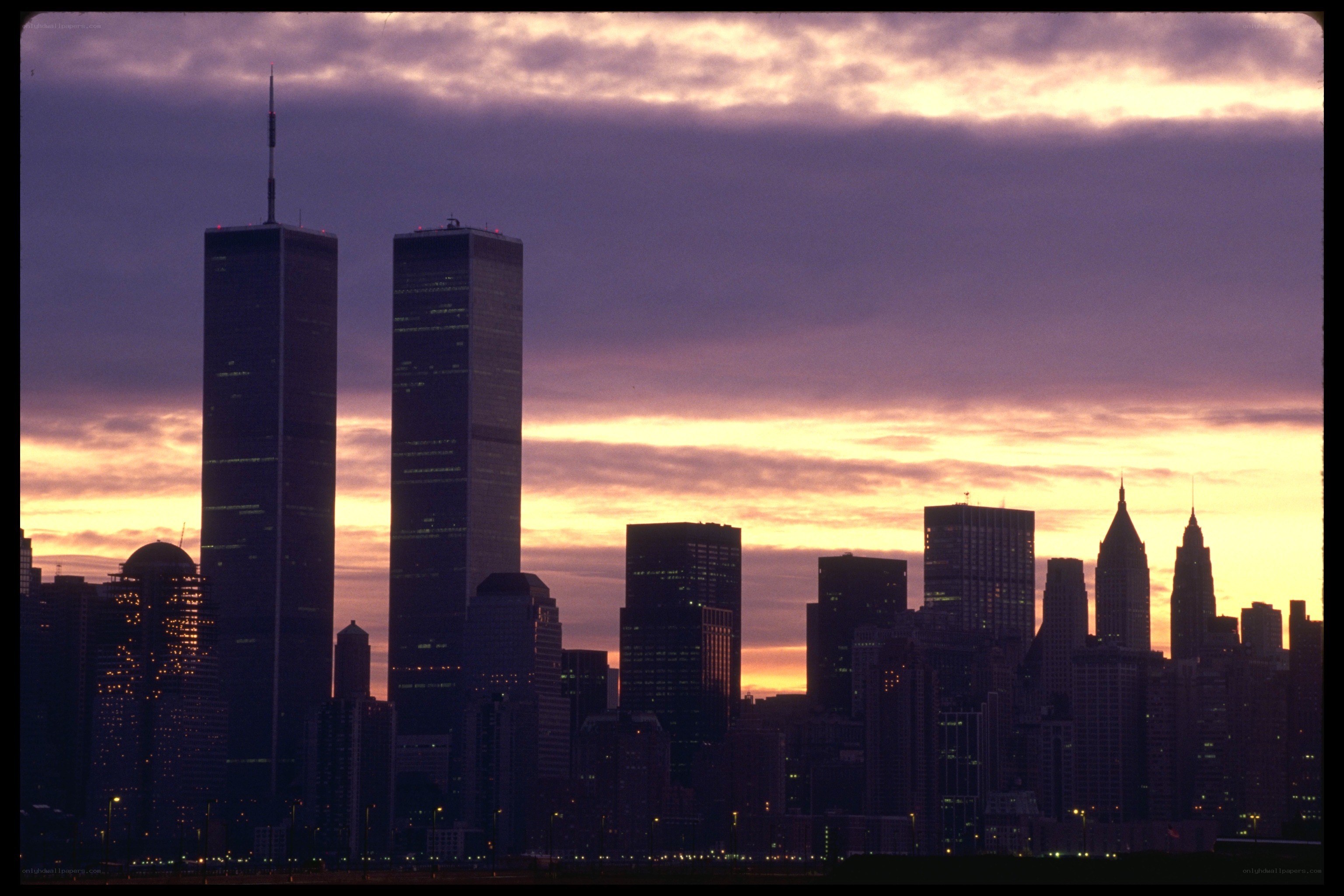 World Trade Center at sunset