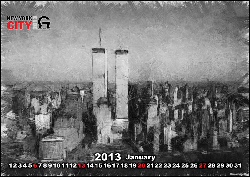 World Trade Center Towers — Black