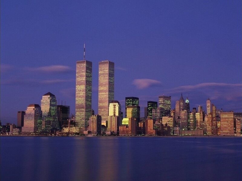 World Trade Center Towers — Blue, Serene, Night