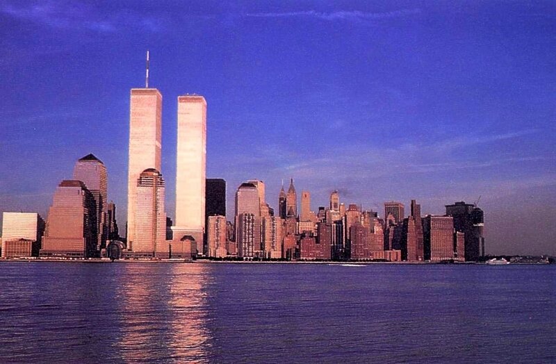 World Trade Center Towers — Blue, Serene, Sunset