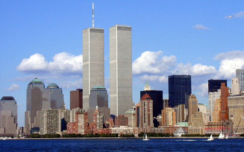 World Trade Center Towers — Blue, Serene