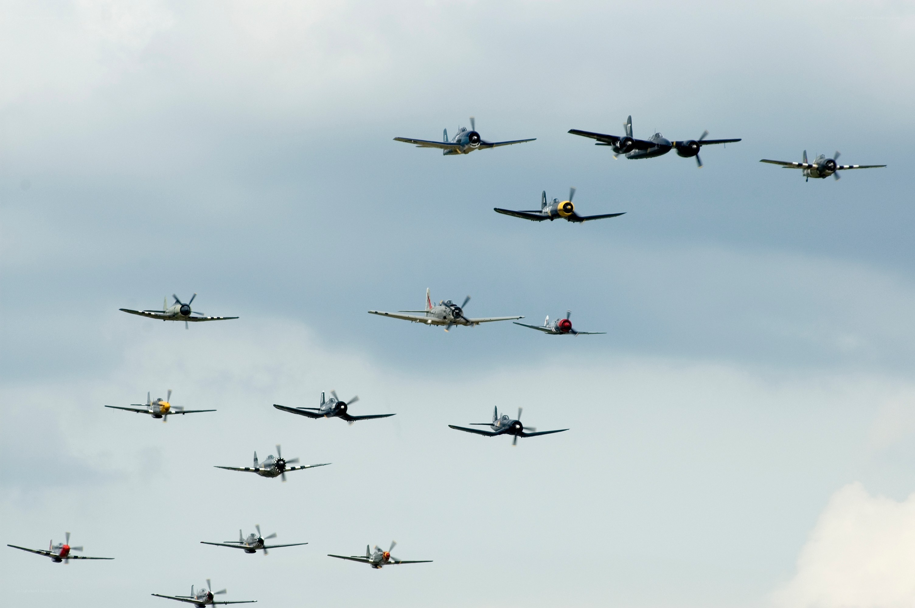 World War II aircraft formation