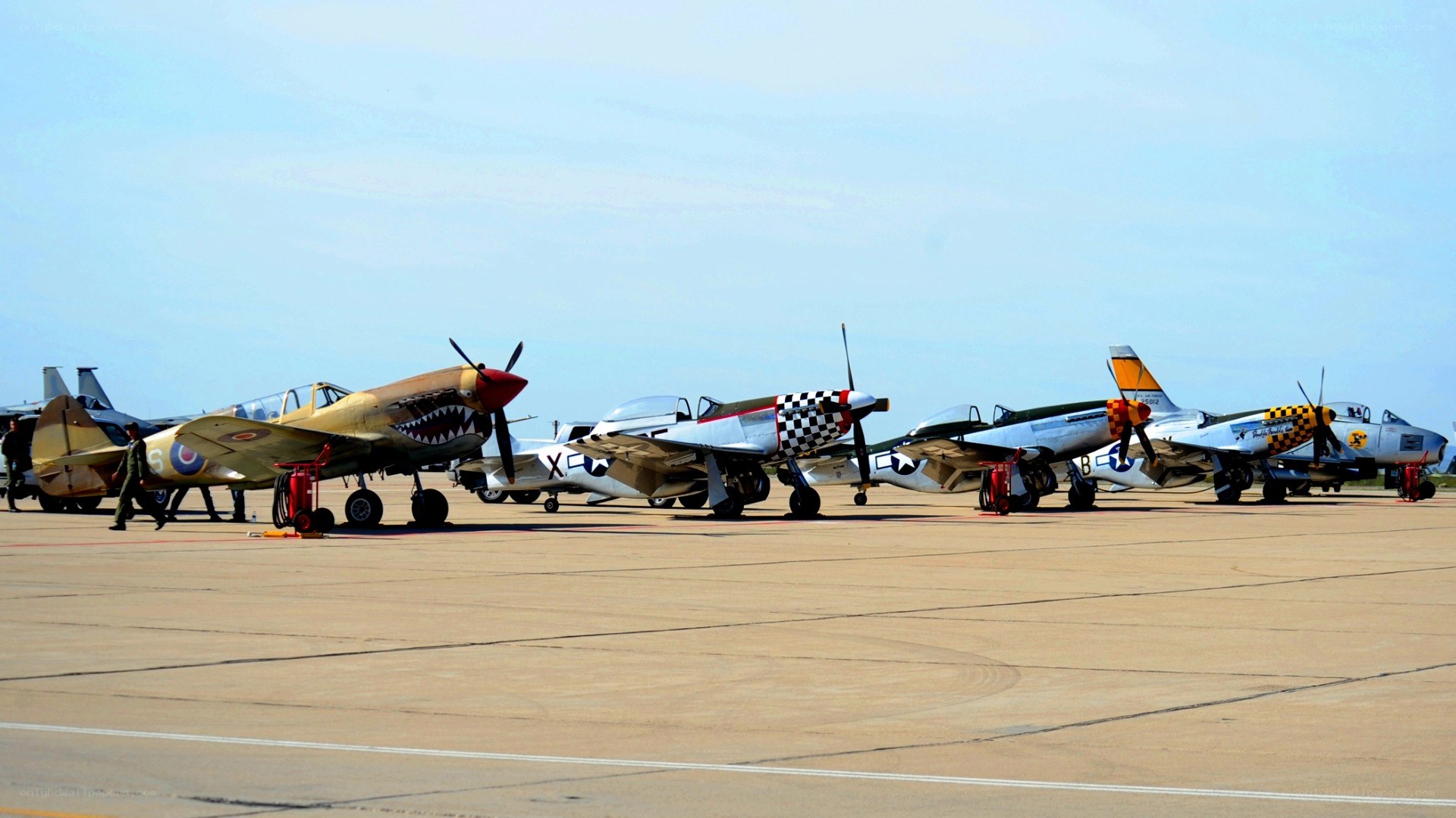World War II aircraft on display