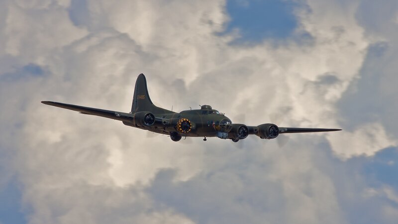 World War II Bomber Aircraft — Green, Dramatic