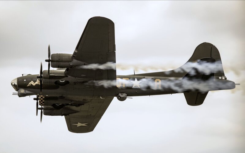 World War II Bomber — Gray, Dramatic