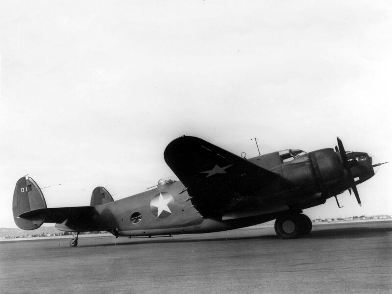 World War II bomber on tarmac