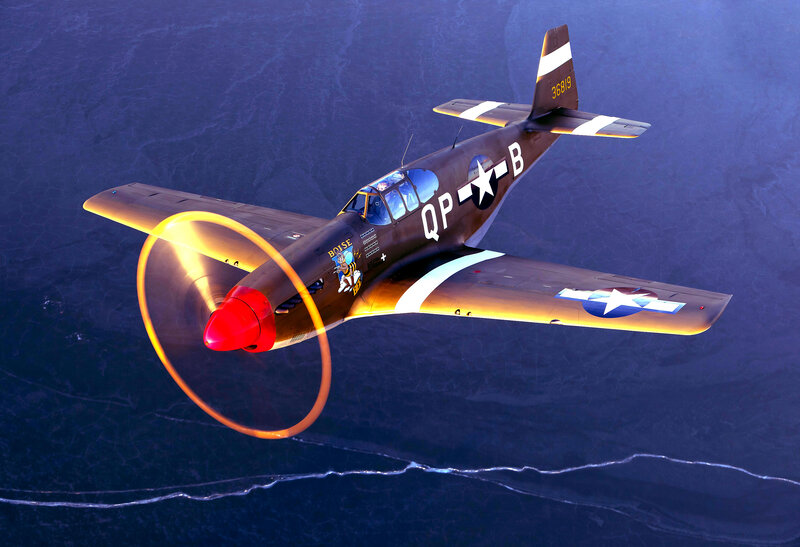 World War II Fighter Plane — Brown