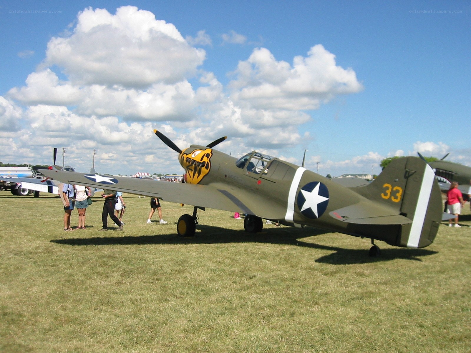 World War II fighter plane on display