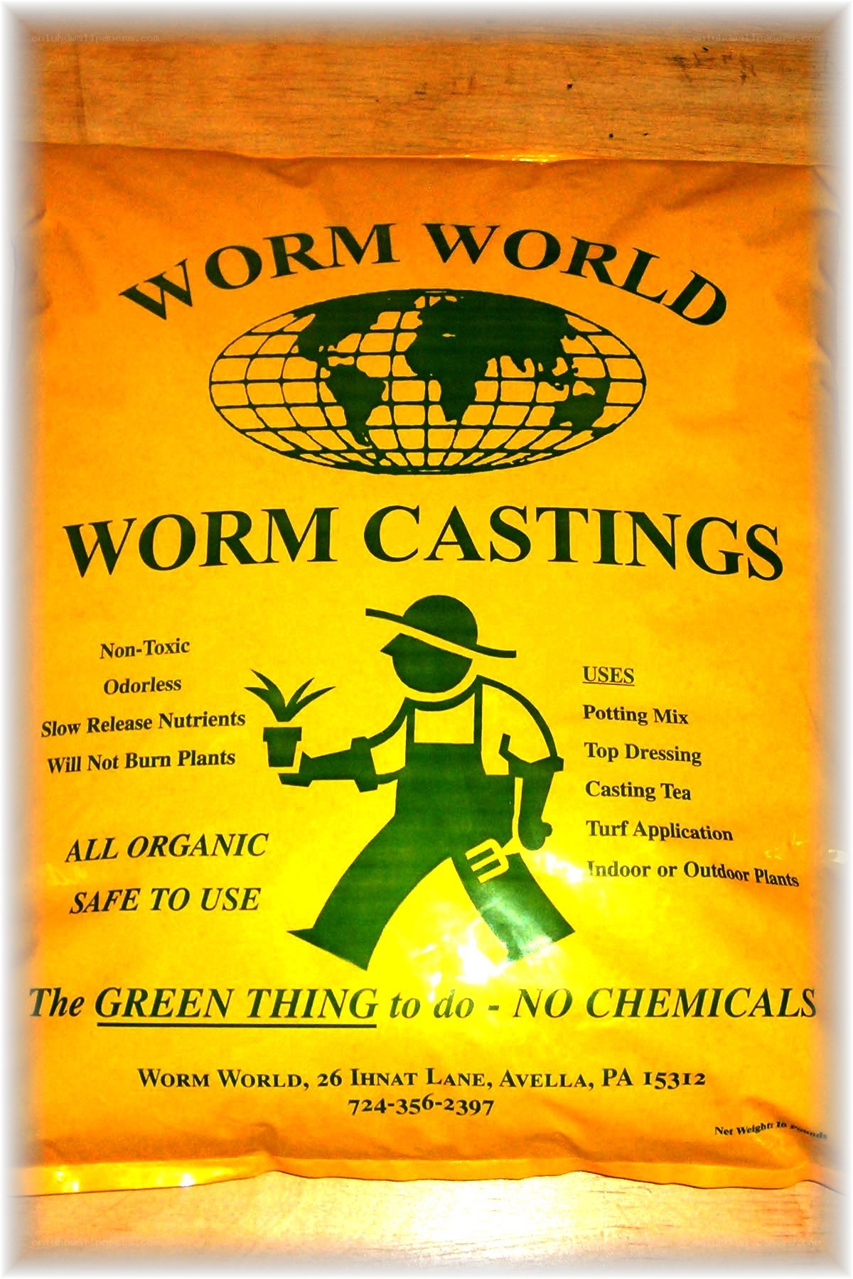 Worm Castings Product Bag