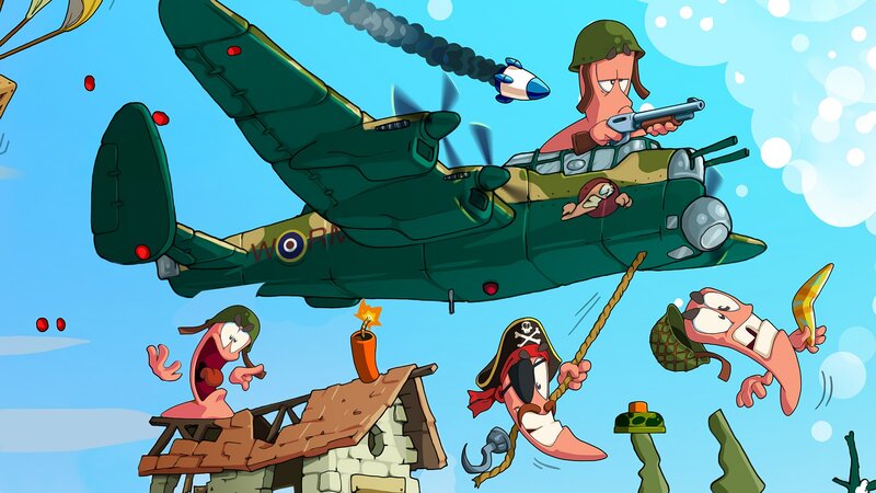 Worms in a war plane