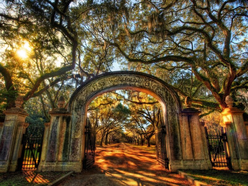 Wormsloe Historic Site entrance