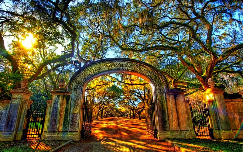 Wormsloe Historic Site entrance