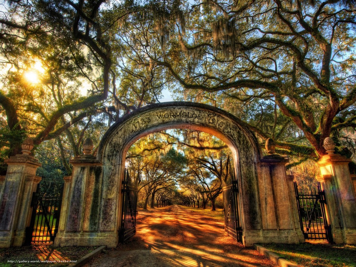 Wormsloe Historic Site entrance