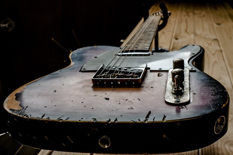 Worn Electric Guitar