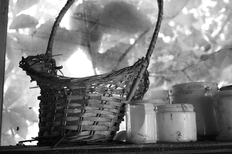 Woven Basket on Shelf