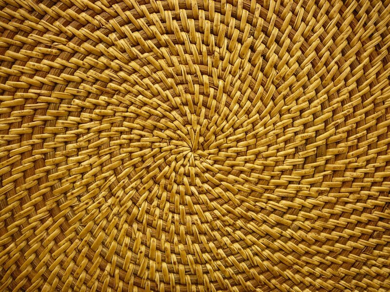 Woven Basket Pattern — Brown