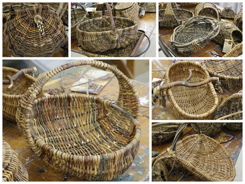 Woven Baskets on Table