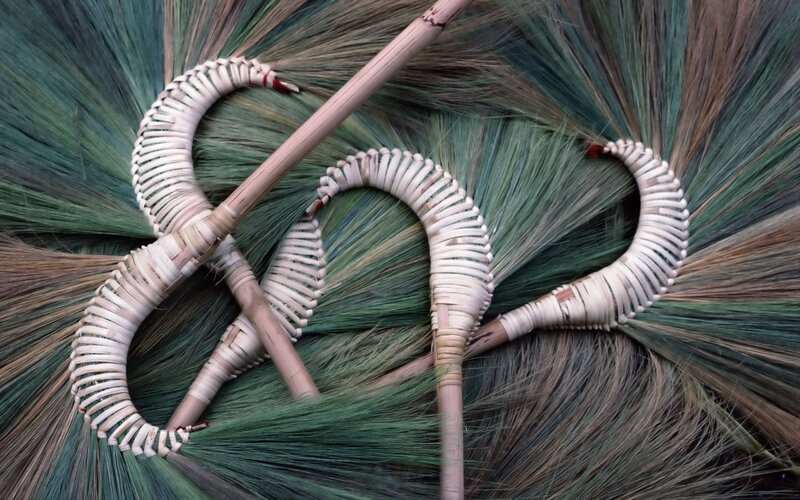 Woven Broom Handles