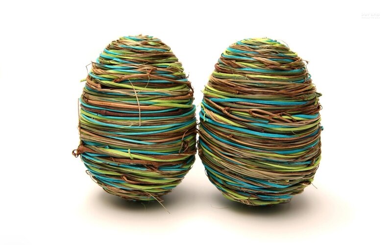 Woven Egg Sculptures