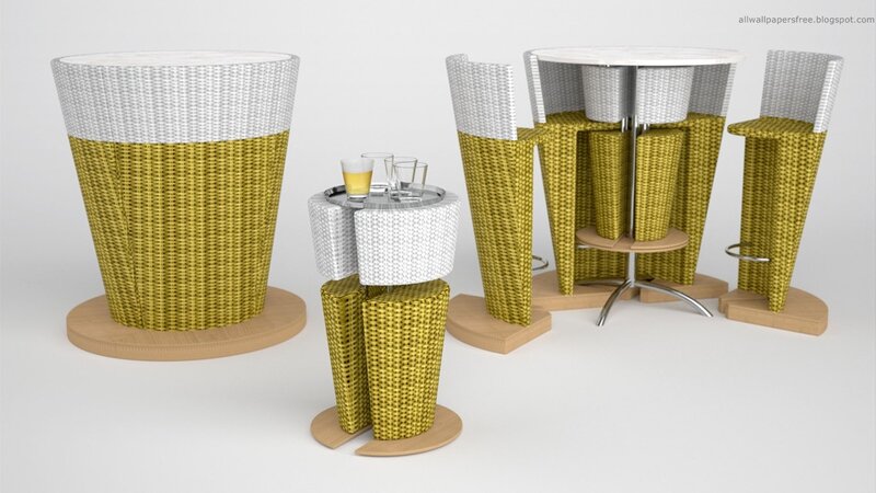 Woven Furniture Set