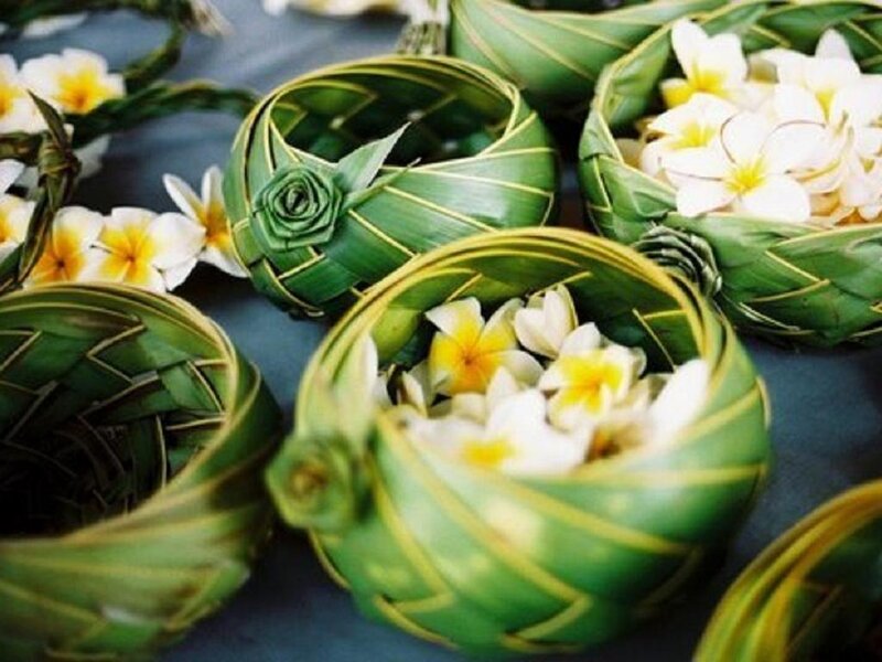 Woven Leaf Baskets