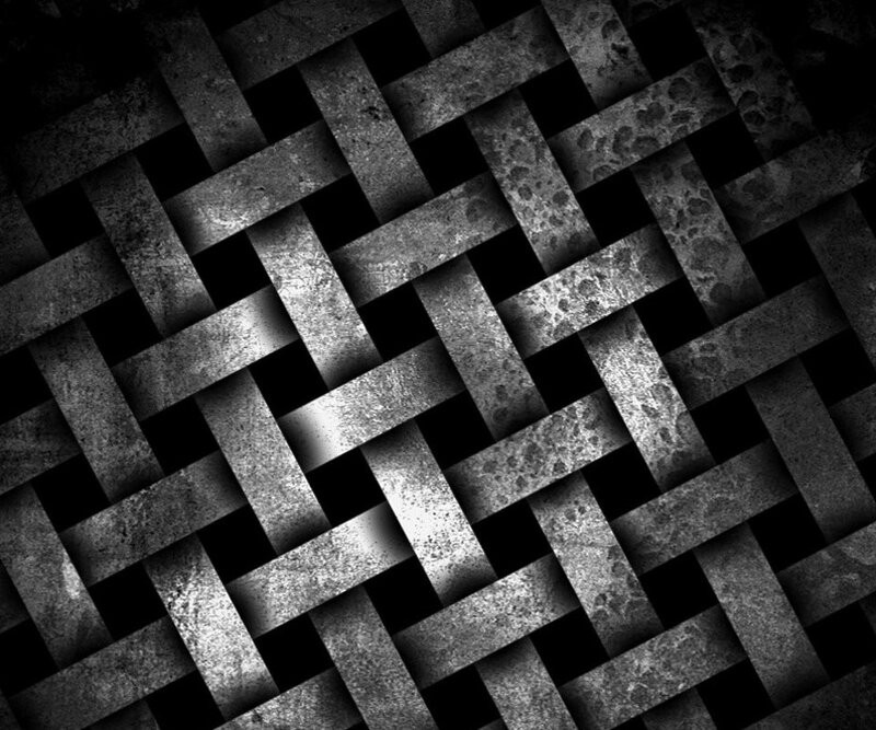 Woven Metal Texture — Black