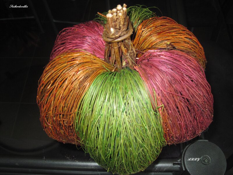 Woven Pumpkin Decoration