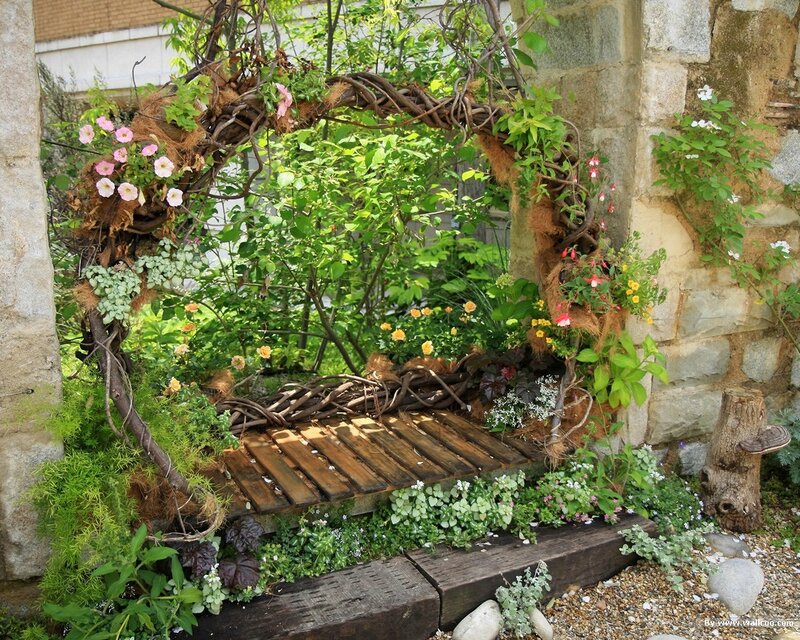 Woven Vine Bench