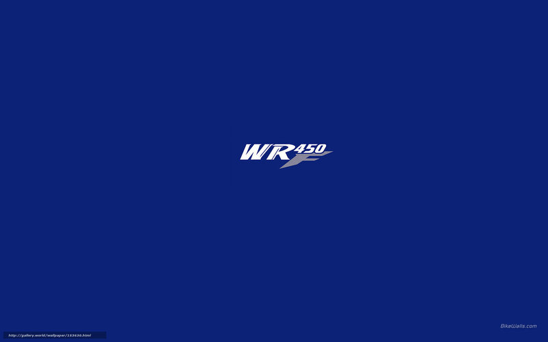 WR450F logo on blue