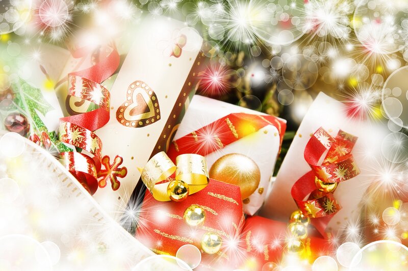 Wrapped Christmas Gifts