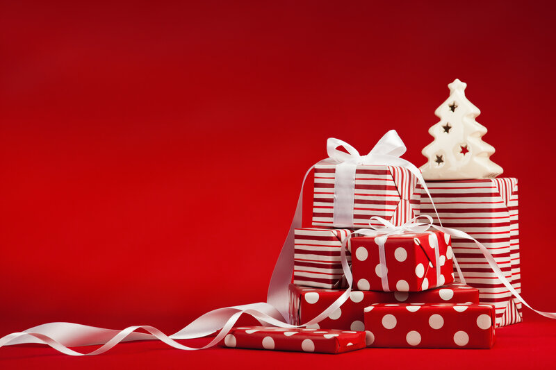 Wrapped Gifts and Tree