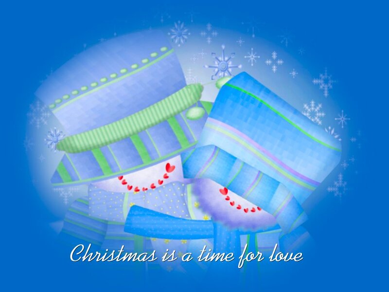 Wrapped Gifts with Snowflakes