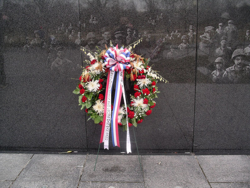 Wreath at Memorial