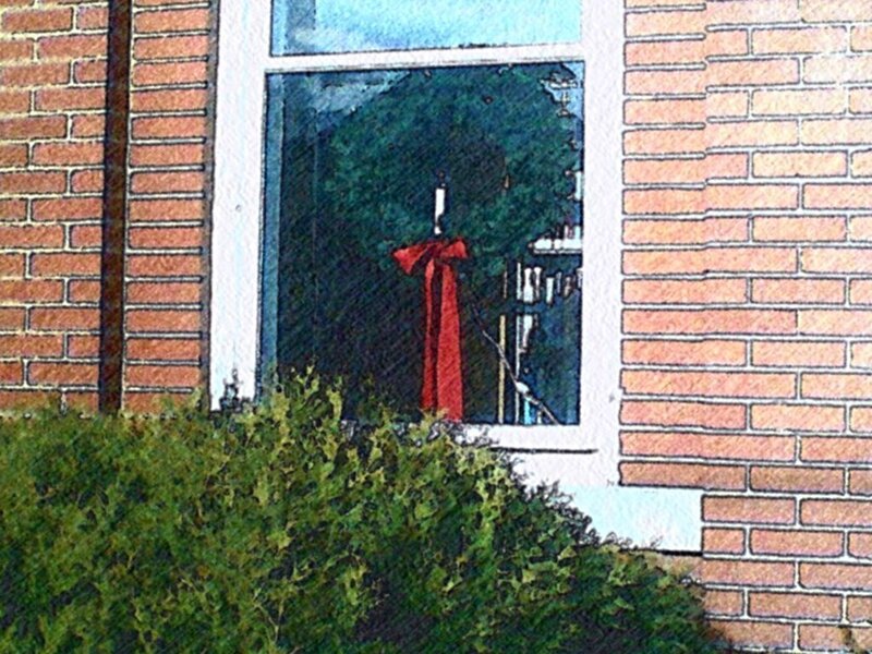 Wreath in Window