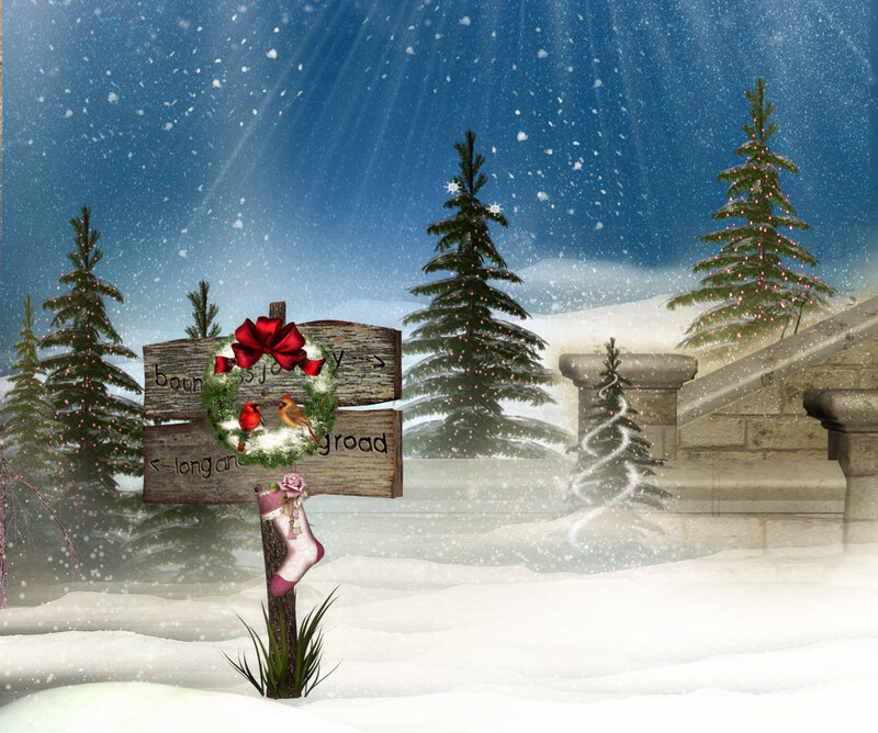 Wreath on Signpost