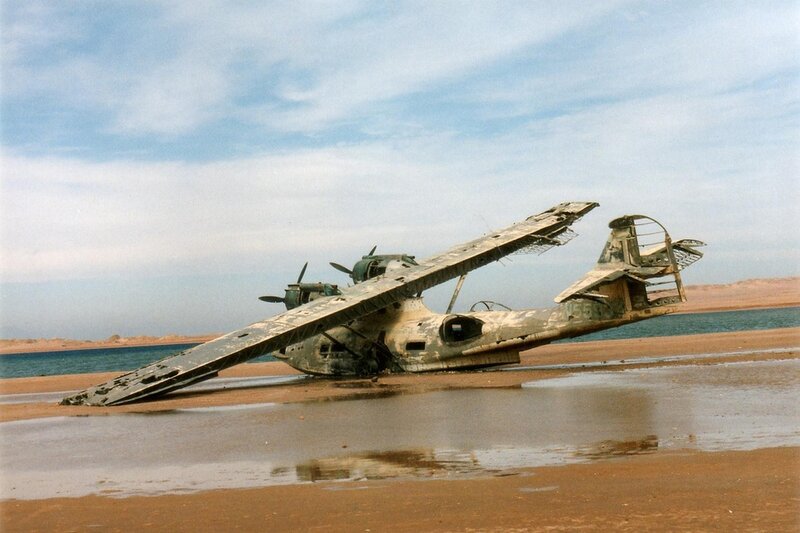 Wrecked Seaplane