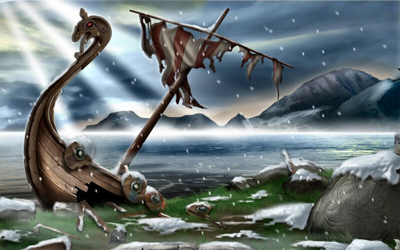 Wrecked Viking Ship
