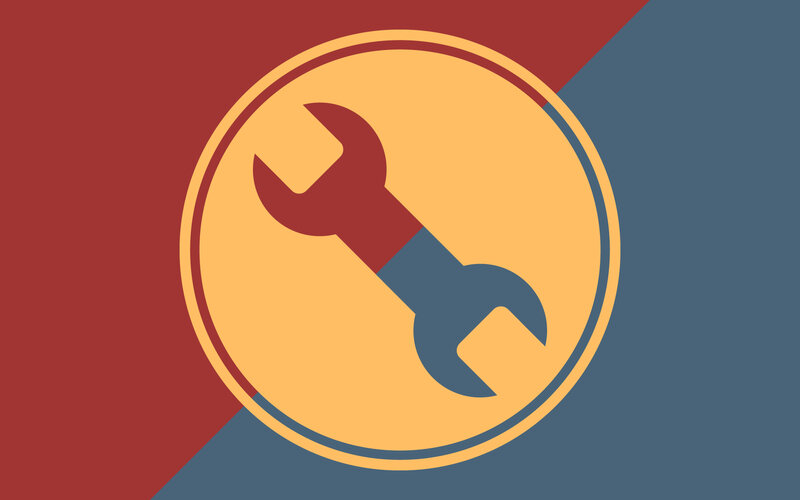 wrench icon in circle