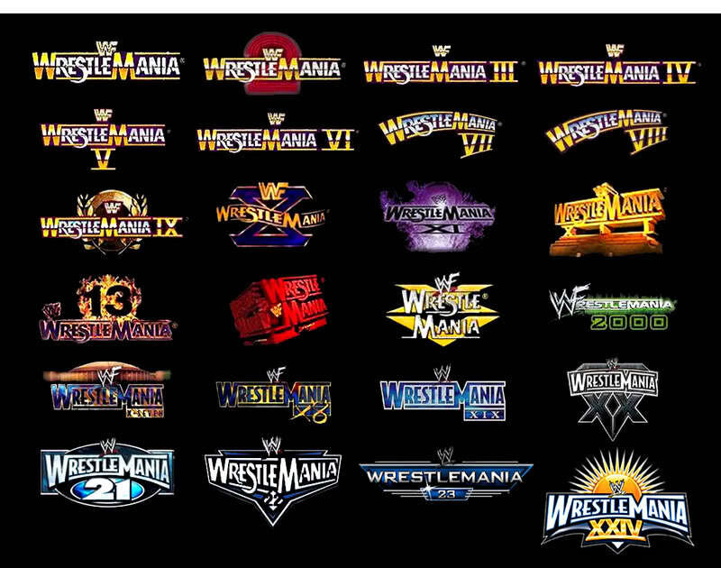 WrestleMania event logos