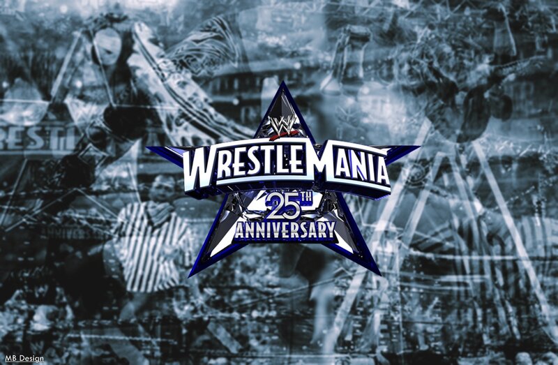 WrestleMania Logo — Blue