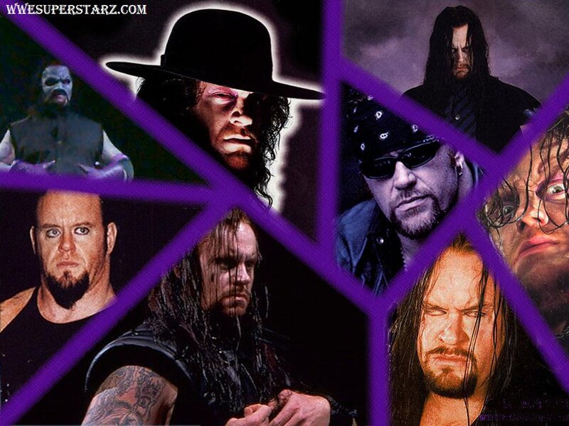 Wrestler Collage — Purple