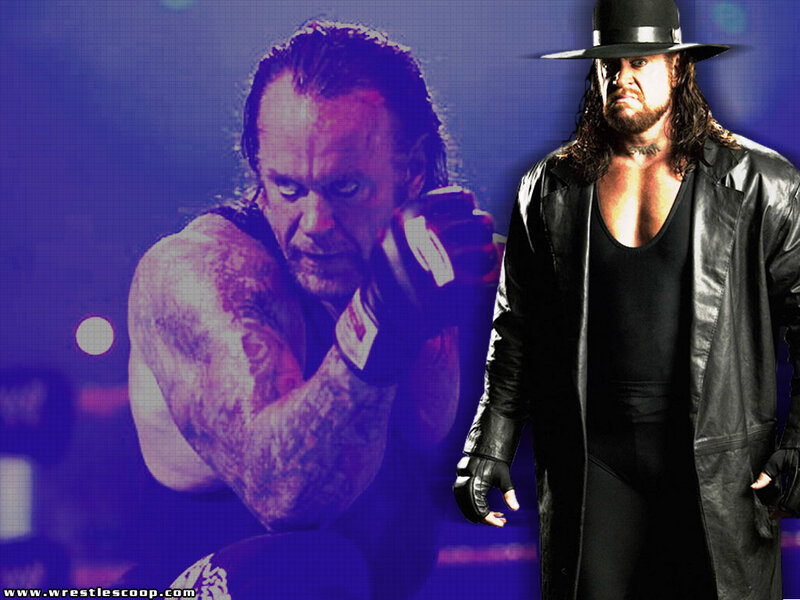 Wrestler in Black Coat — Blue