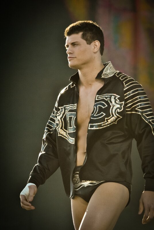 wrestler in black jacket