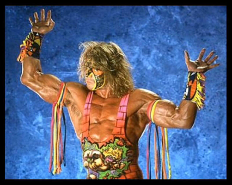 Wrestler in Colorful Costume