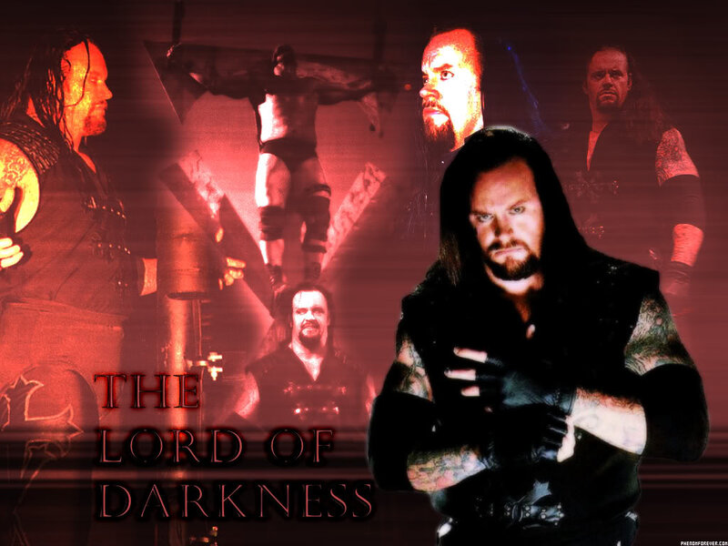 Wrestler in Dark Attire