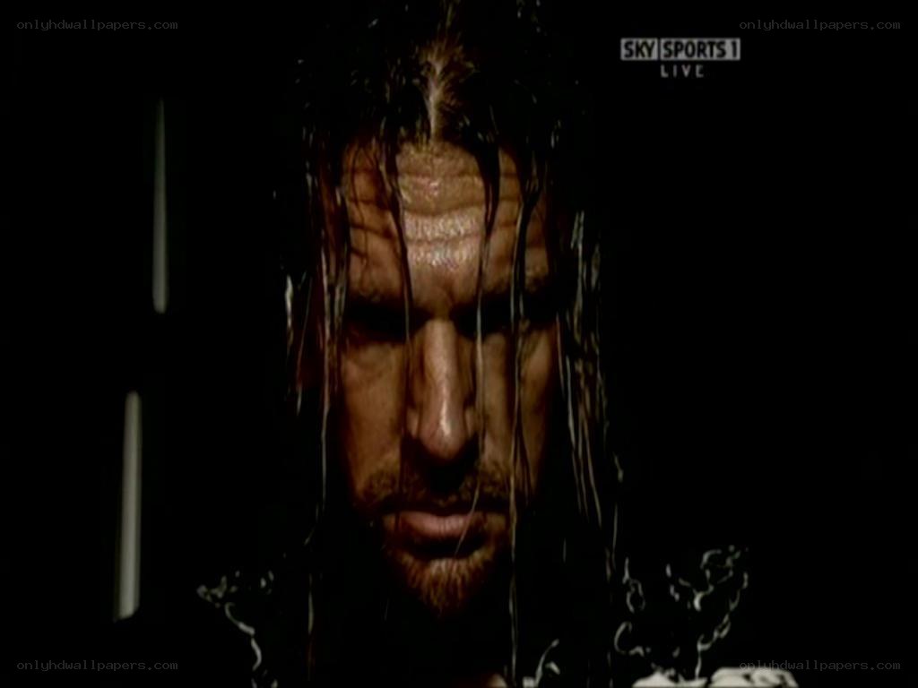 wrestler in dark room