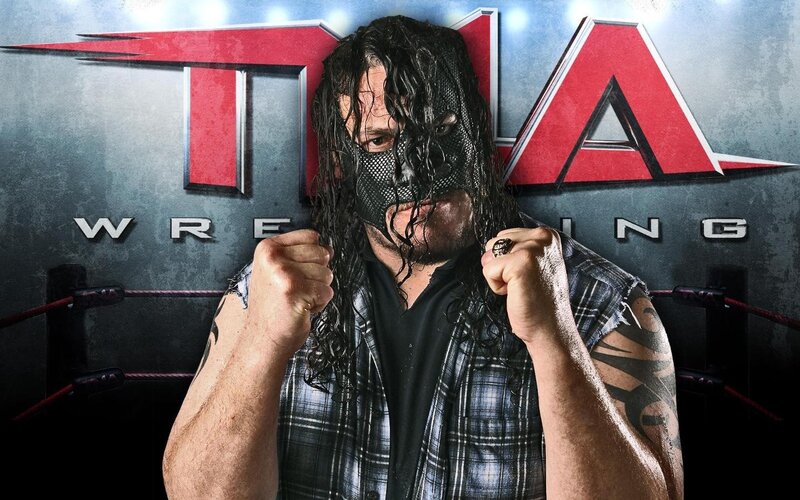 Wrestler in Mask — Black, Intense