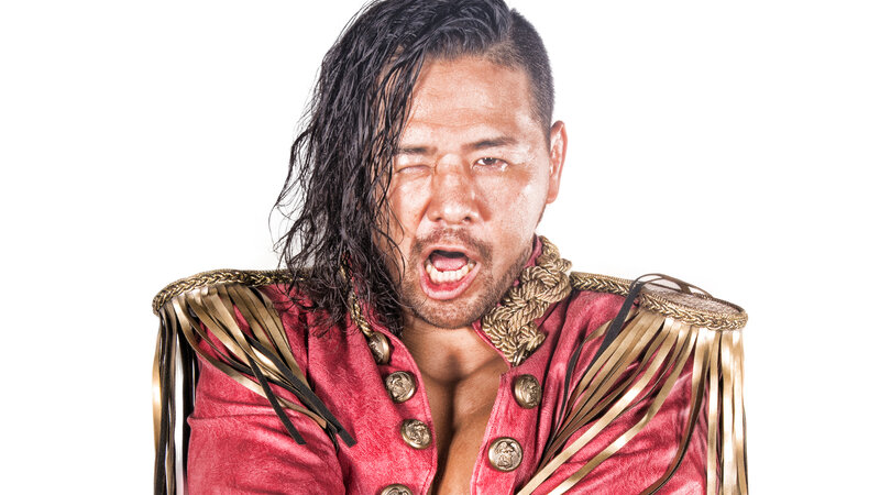 wrestler in red jacket